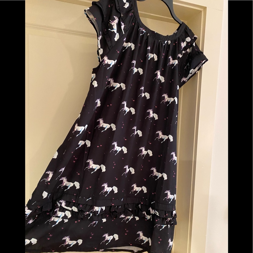 Horse Dress Rainbow Heart Modcloth 2x